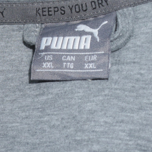 Puma Men's Grey 2XL Full Zip Sweatshirt Jacket