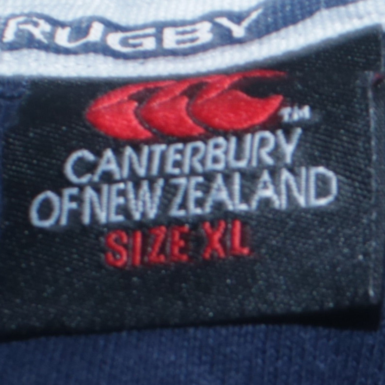 Canterbury Men's Blue XL Pullover Rugby Hoodie with Logo