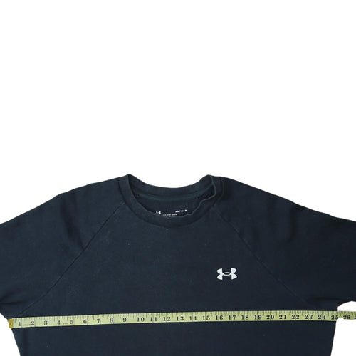 Under Armour Mens Black M Pullover Crew Neck Fleece Sweatshirt