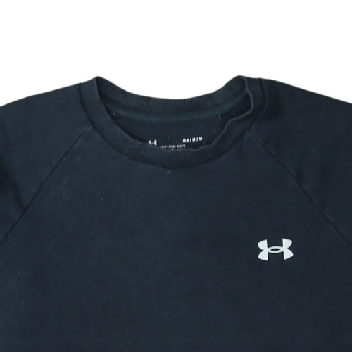 Under Armour Mens Black M Pullover Crew Neck Fleece Sweatshirt