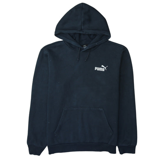 Puma Men's Black Pullover Hoodie Size M Regular Fit Fleece