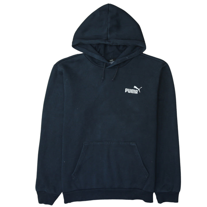 Puma Men's Black Pullover Hoodie Size M Regular Fit Fleece