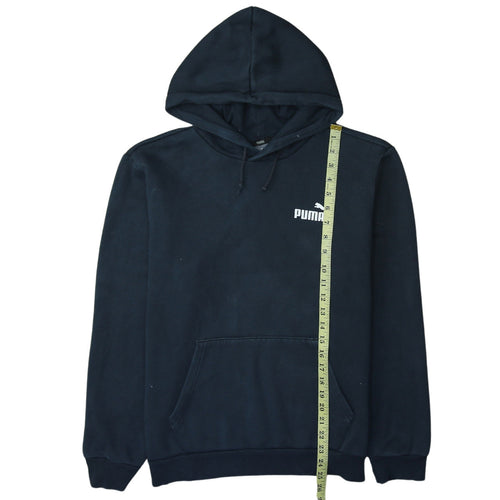 Puma Men's Black Pullover Hoodie Size M Regular Fit Fleece
