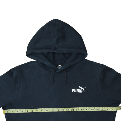 Puma Men's Black Pullover Hoodie Size M Regular Fit Fleece