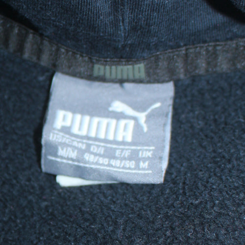 Puma Men's Black Pullover Hoodie Size M Regular Fit Fleece