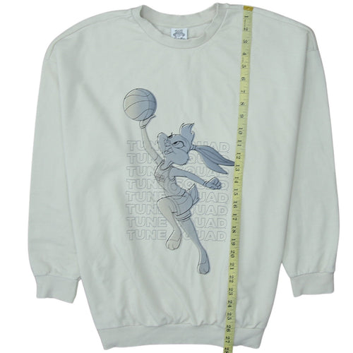 Space Jam A New Legacy Women's Beige Sweatshirt Size 8-10 Crew Neck