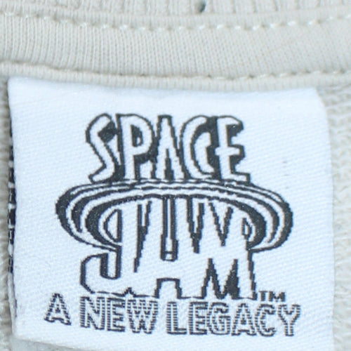 Space Jam A New Legacy Women's Beige Sweatshirt Size 8-10 Crew Neck