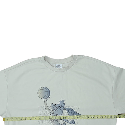 Space Jam A New Legacy Women's Beige Sweatshirt Size 8-10 Crew Neck