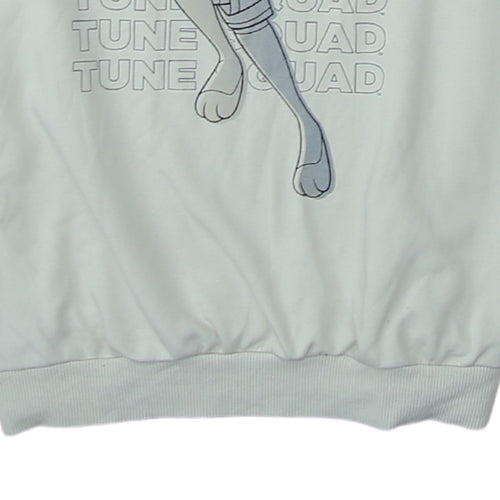 Space Jam A New Legacy Women's Beige Sweatshirt Size 8-10 Crew Neck