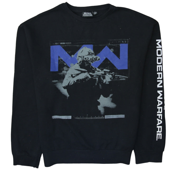 Primark Mens Black XL Call of Duty Modern Warfare Pullover Sweatshirt