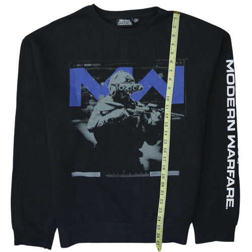Primark Mens Black XL Call of Duty Modern Warfare Pullover Sweatshirt