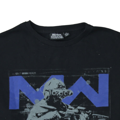 Primark Mens Black XL Call of Duty Modern Warfare Pullover Sweatshirt