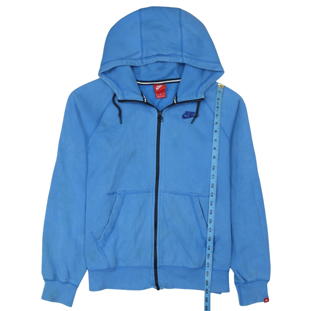 Nike Men's Blue Full Zip Hoodie M Regular Fit Sportswear