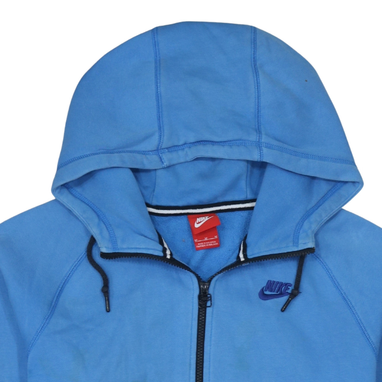 Nike Men's Blue Full Zip Hoodie M Regular Fit Sportswear
