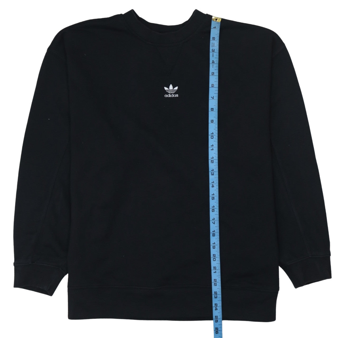 Adidas Women Black Size 10 Crew Neck Pullover Sweatshirt