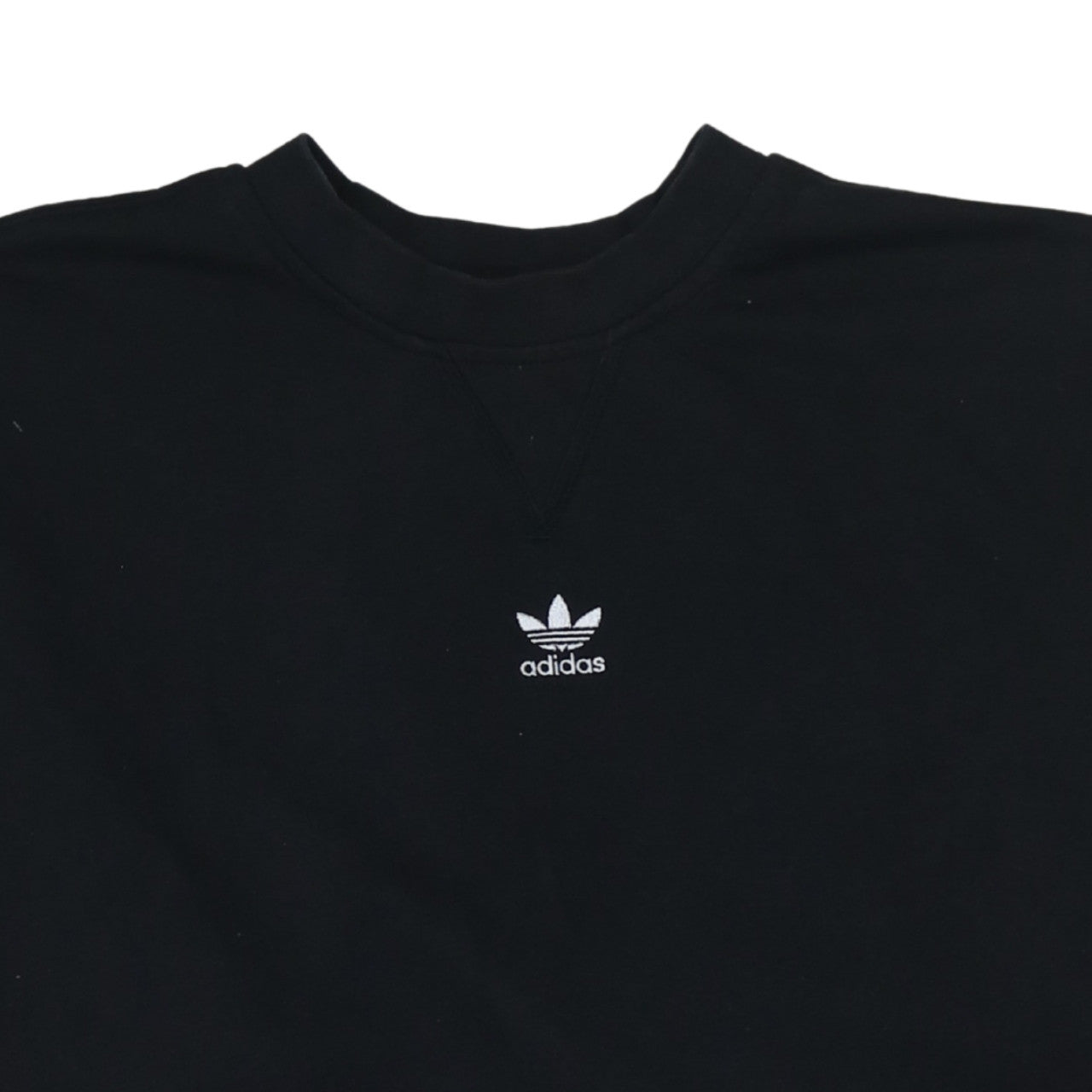 Adidas Women Black Size 10 Crew Neck Pullover Sweatshirt