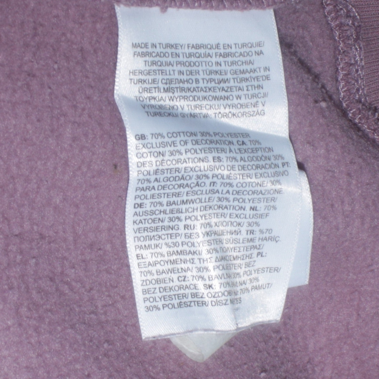The North Face Girls Purple XL Pullover Hoodie with Logo Print