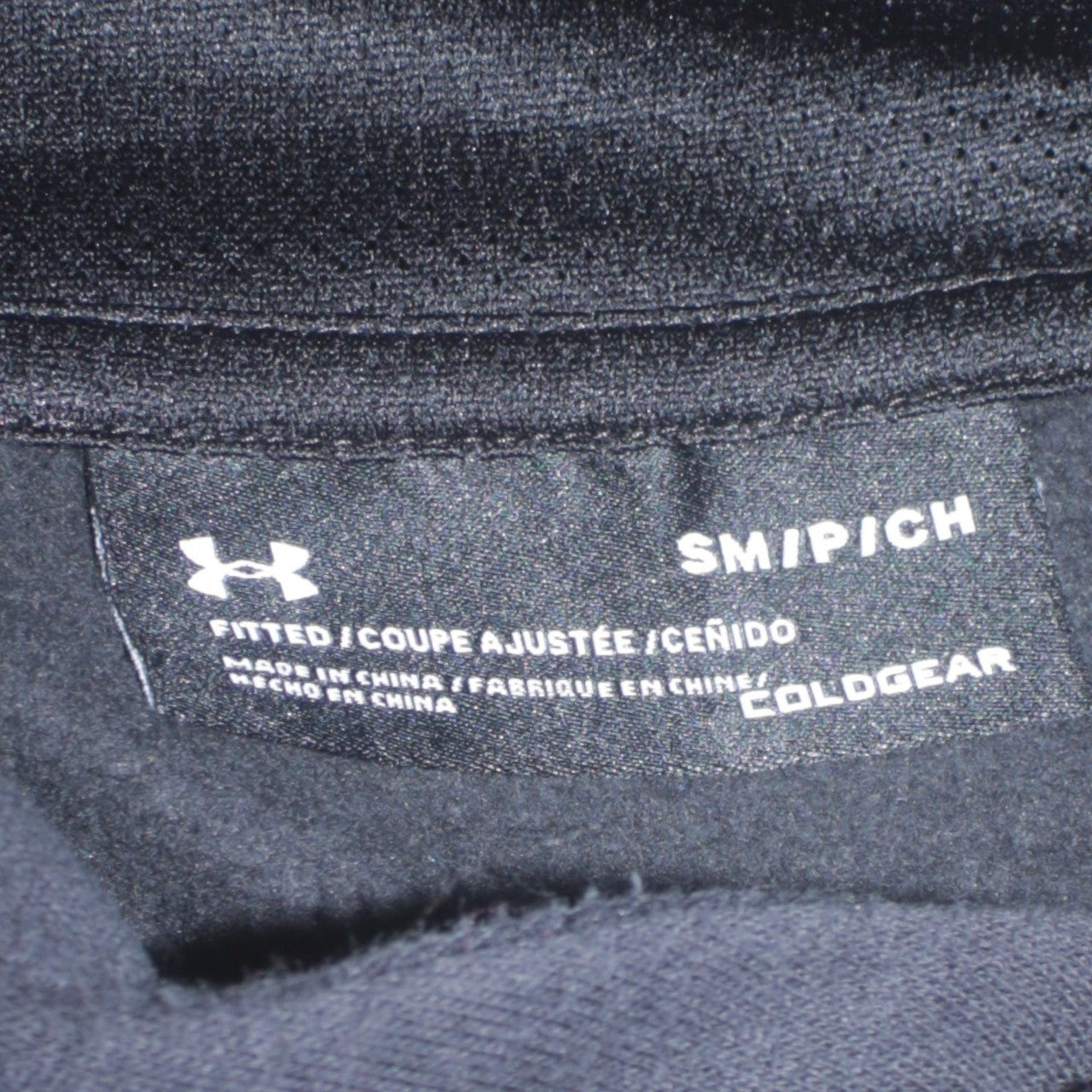 Under Armour Men’s Black ColdGear Pullover Hoodie Size S Fitted