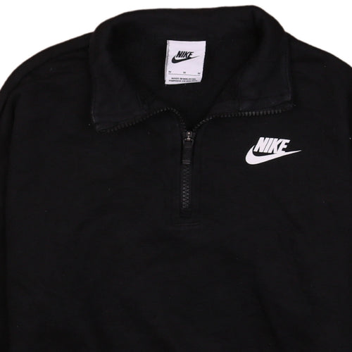 Nike Women Black Medium 1/4 Zip Pullover Sweatshirt