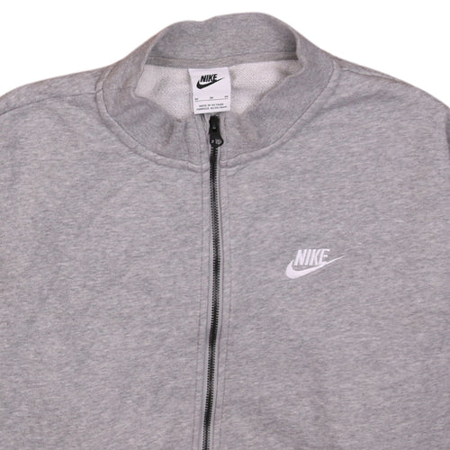Nike Women's Grey Full Zip Sweatshirt Hoodie M - Classic Casual Style