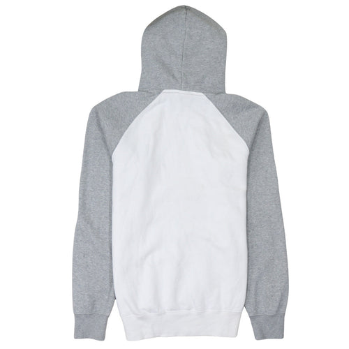 Champion Men's Grey White Pullover Hoodie Medium Logo Sports Cotton