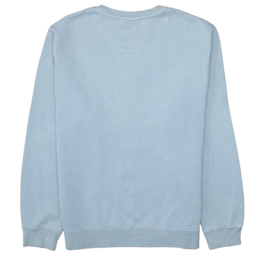 Nike Men's Blue Crew Neck Pullover Sweatshirt S Logo Cotton Blend