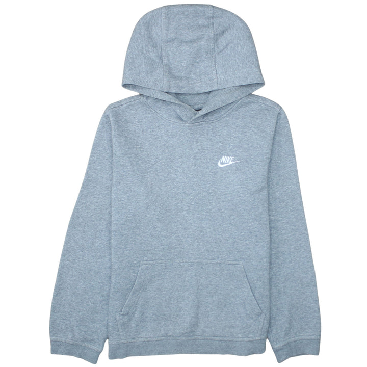 Nike Boys Grey XL Pullover Hoodie - Standard Fit Fleece Sweatshirt