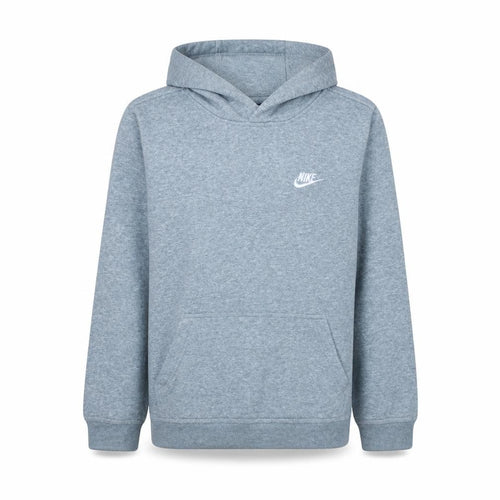 Nike Boys Grey XL Pullover Hoodie - Standard Fit Fleece Sweatshirt