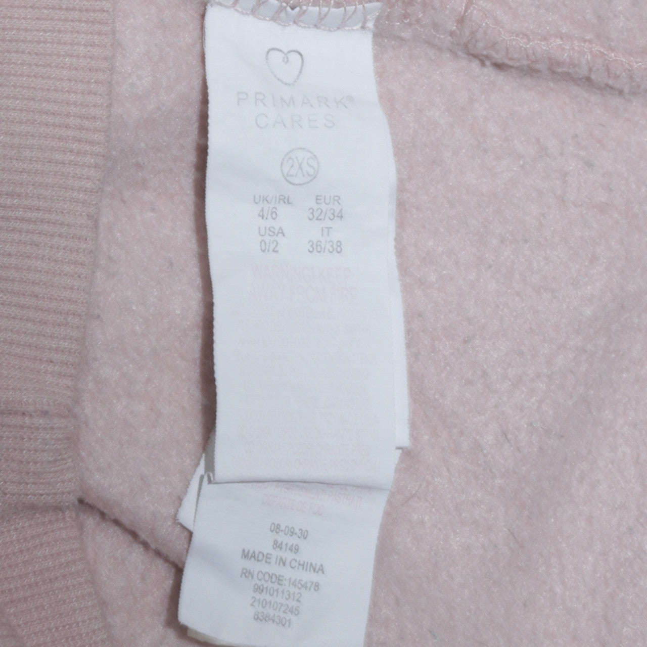 Disney Primark Cares Women Beige Minnie Mouse Pullover Sweatshirt 2XS