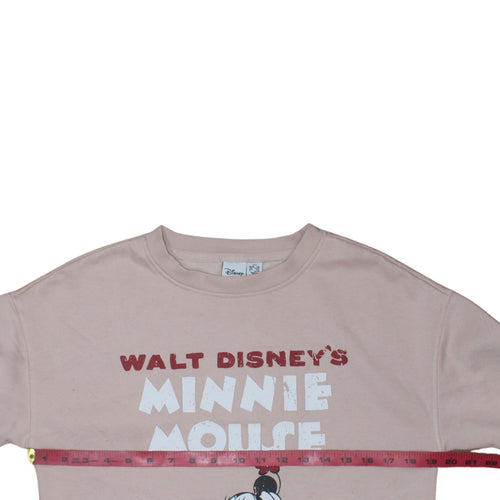 Disney Primark Cares Women Beige Minnie Mouse Pullover Sweatshirt 2XS