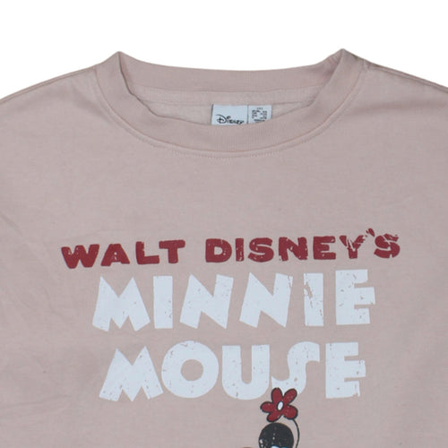 Disney Primark Cares Women Beige Minnie Mouse Pullover Sweatshirt 2XS
