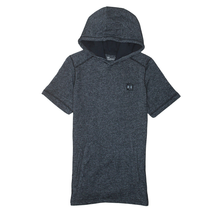Under Armour Men's Grey Short Sleeve Hooded Athletic T-Shirt Size S