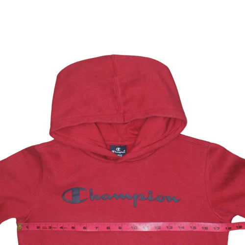 Champion Boys Red Pullover Hoodie Size Large 11-12 Years Logo Design