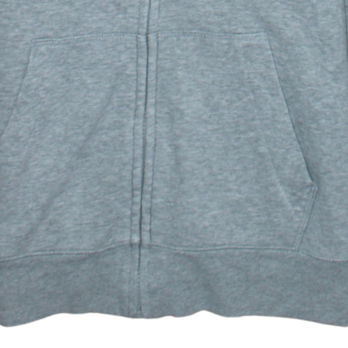 GapKids Boys Grey Full Zip Hoodie Size 12 Years Cotton Blend Logo Design