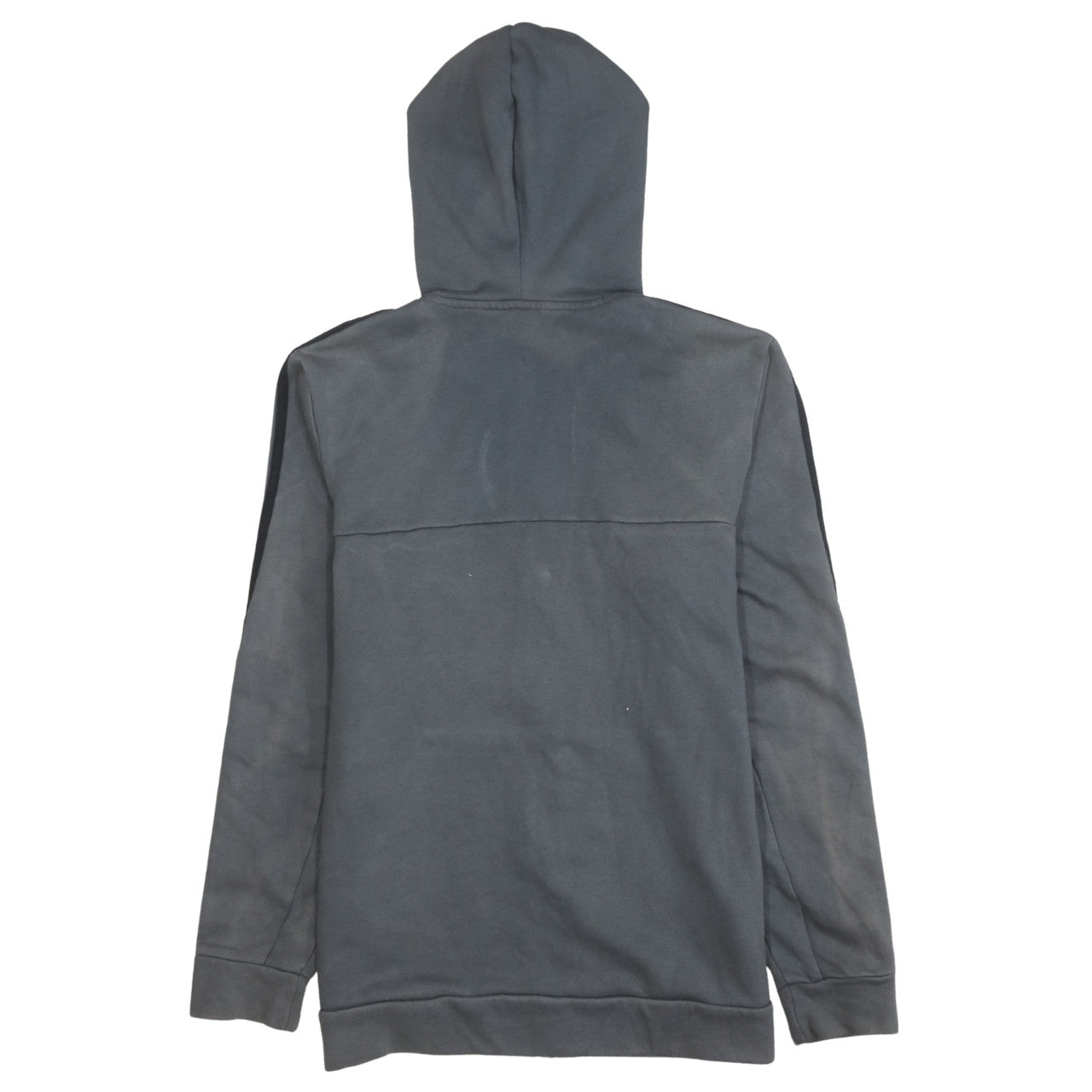 Adidas Boys Grey Full Zip Hoodie Size 10-11 Years Fleece Lined Sportswear