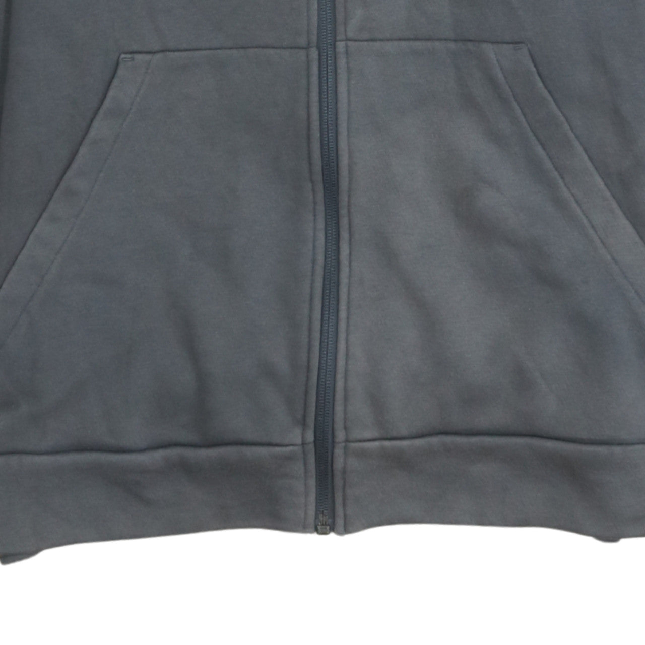 Adidas Boys Grey Full Zip Hoodie Size 10-11 Years Fleece Lined Sportswear