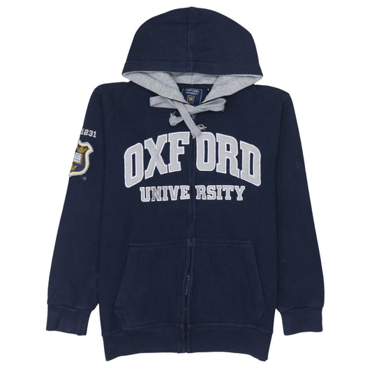 Oxford University Men's Blue Full Zip Hoodie Size S