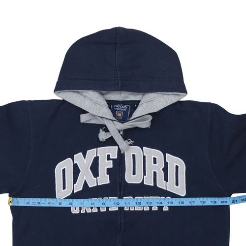 Oxford University Men's Blue Full Zip Hoodie Size S