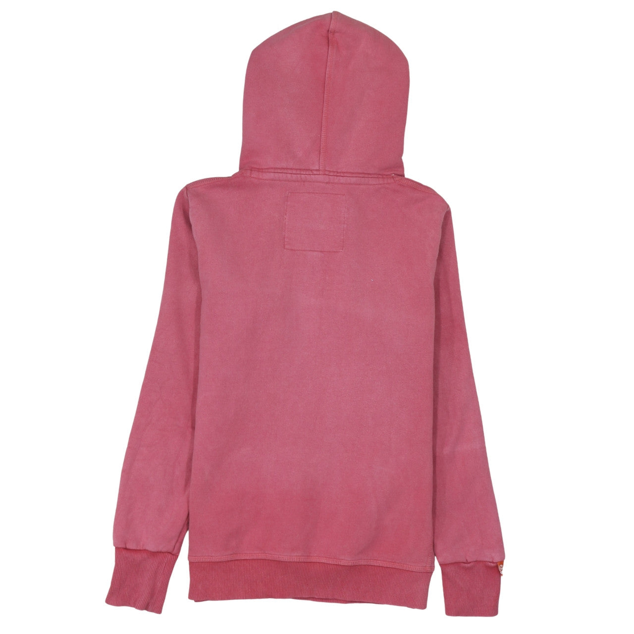 Superdry Women Pink Pullover Hoodie Medium Vintage Logo