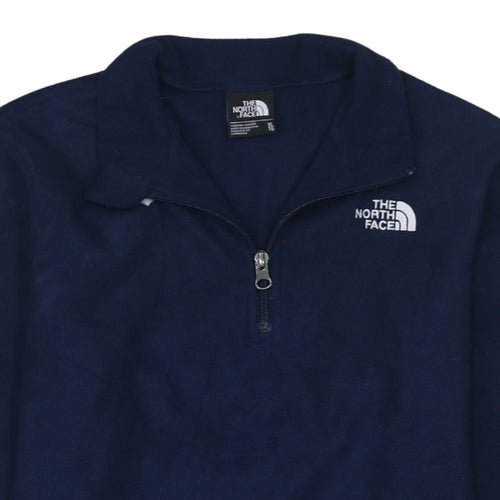 The North Face Boys Navy Blue XL Fleece 1/4 Zip Pullover Sweatshirt