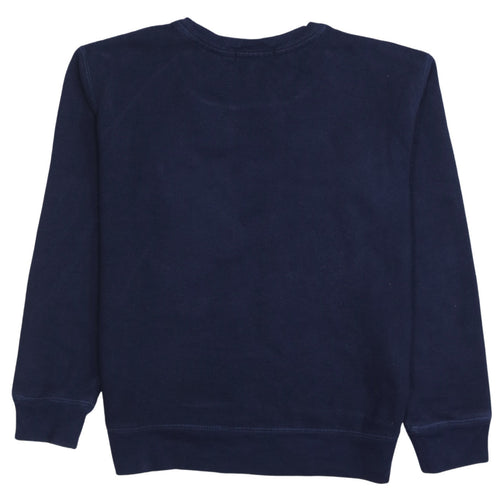 Polo Ralph Lauren Boys Blue Crew Neck Sweatshirt M 10-12 Cotton Logo