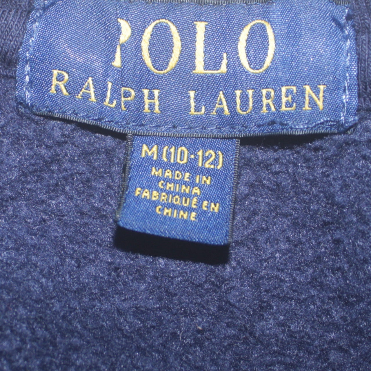Polo Ralph Lauren Boys Blue Crew Neck Sweatshirt M 10-12 Cotton Logo