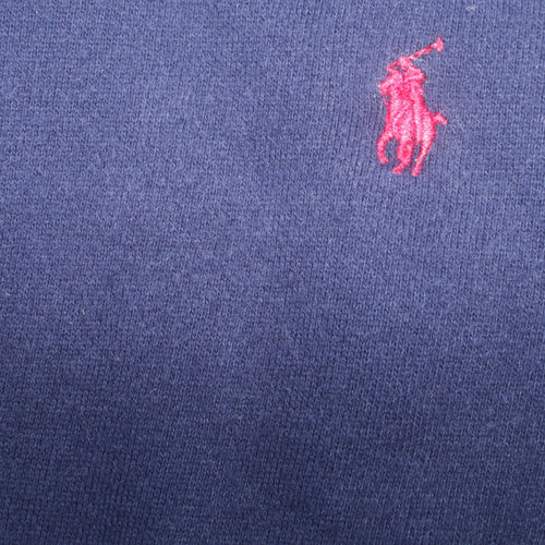 Polo Ralph Lauren Boys Blue Crew Neck Sweatshirt M 10-12 Cotton Logo