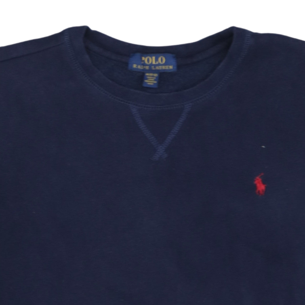 Polo Ralph Lauren Boys Blue Crew Neck Sweatshirt M 10-12 Cotton Logo