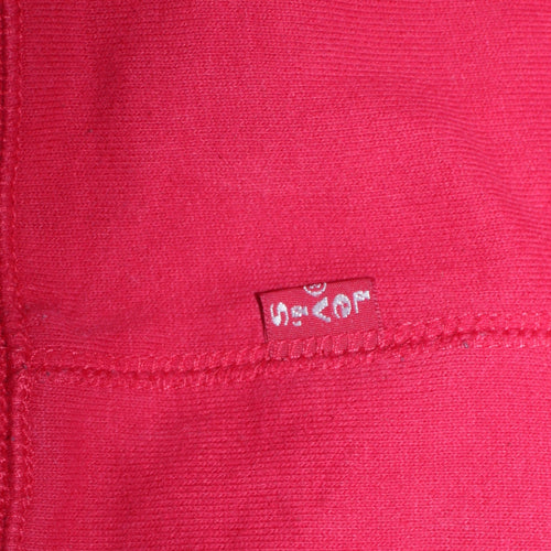 Levi's Women's Red Crew Neck Pullover Logo Sweatshirt Size 16