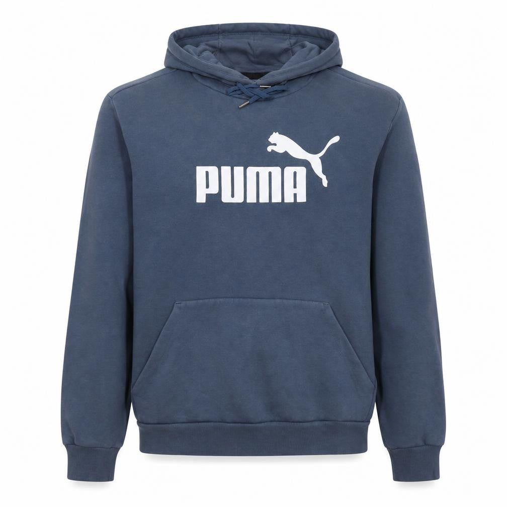 Puma Mens Blue XL Pullover Hoodie Sweatshirt Logo Sportswear