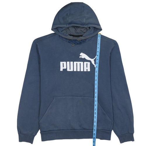 Puma Mens Blue XL Pullover Hoodie Sweatshirt Logo Sportswear
