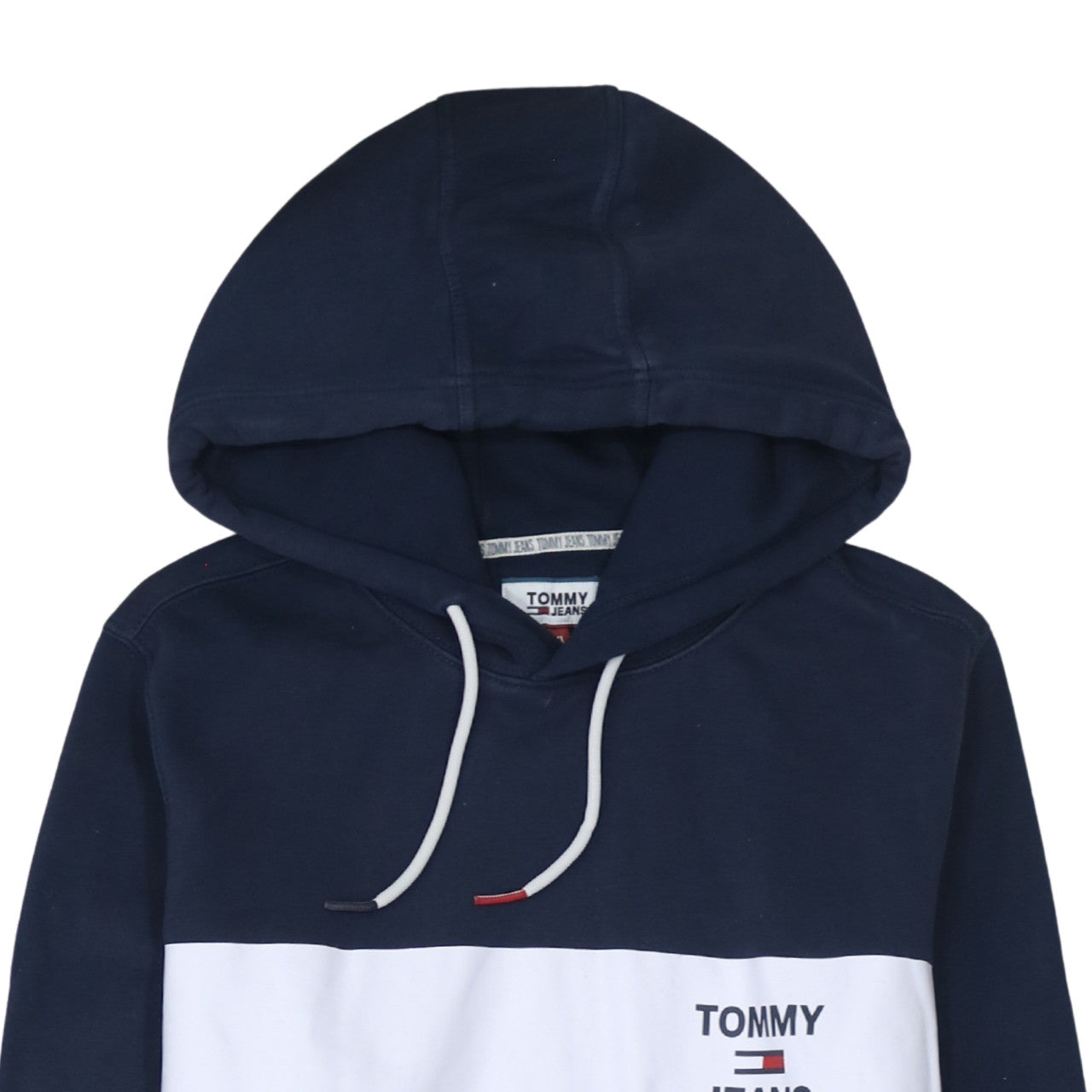 Tommy Jeans Men's Blue XL Pullover Hoodie with Logo Detail