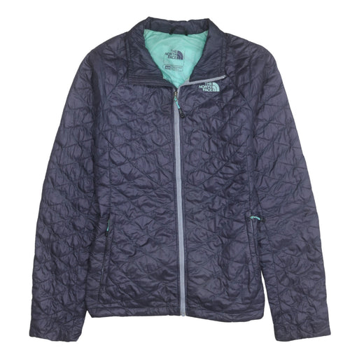 The North Face Unisex Blue Quilted Full Zip Jacket M