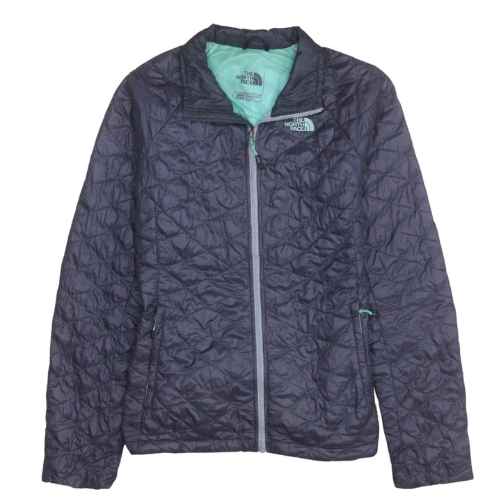 The North Face Unisex Blue Quilted Full Zip Jacket M